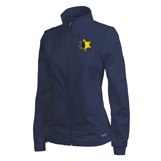 Charles River Ladies Axis Soft Shell Jacket - Navy