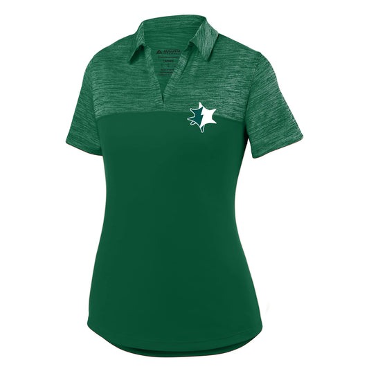 EMUCU Augusta Ladies Shadow Tonal Heather Polo