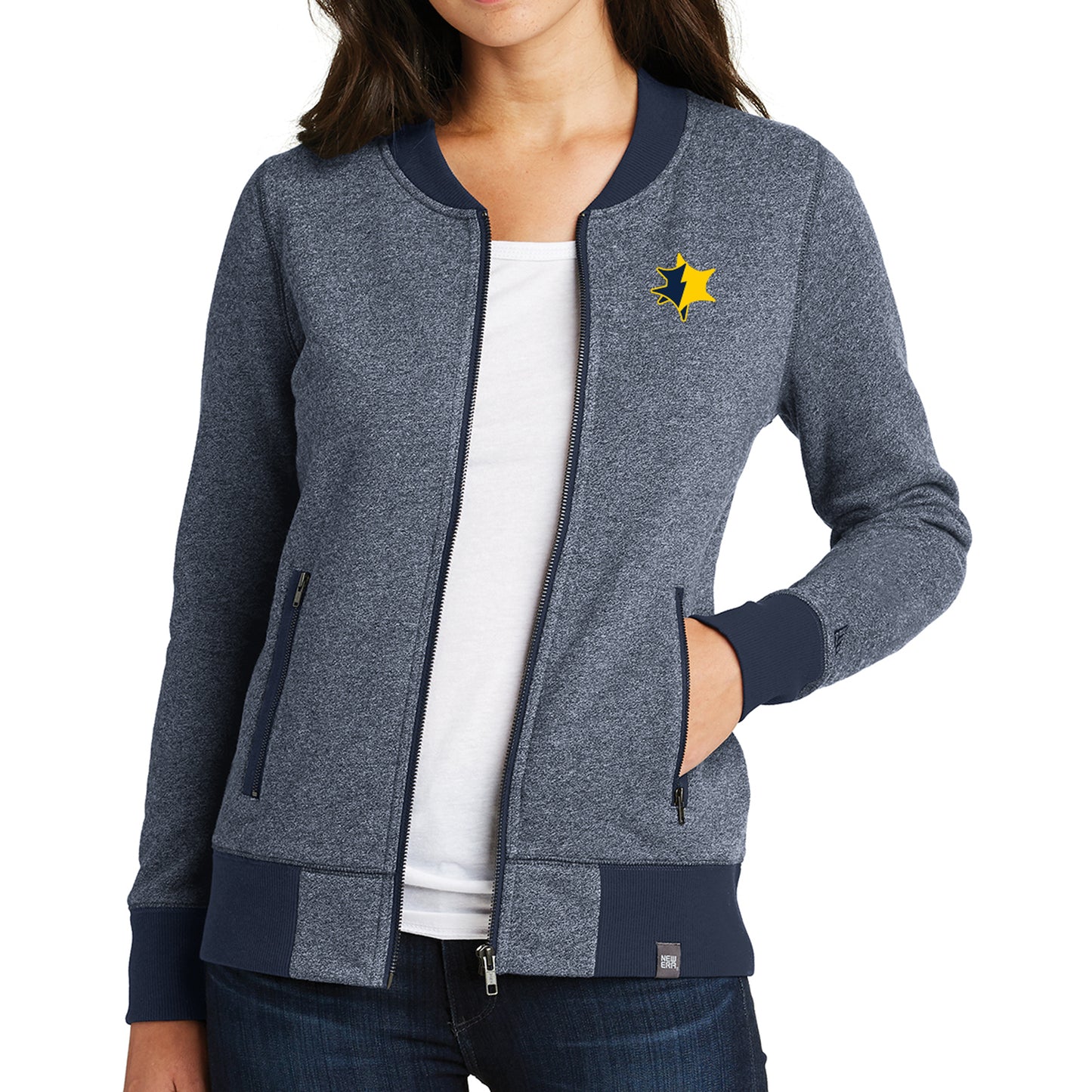 UMCU Women's New Era Baseball Zip - Navy