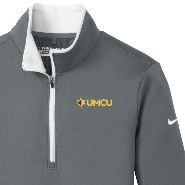 UMCU Nike Golf Ladies Dri FIT Stretch Half Zip Cover Up - Grey