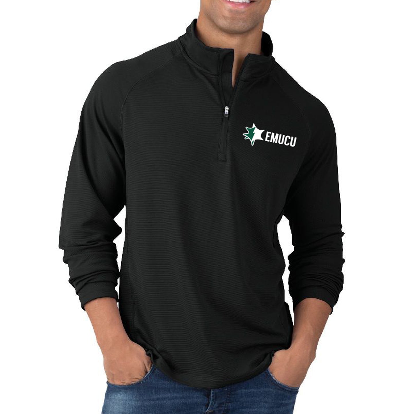 EMUCU Men's Striped Pullover