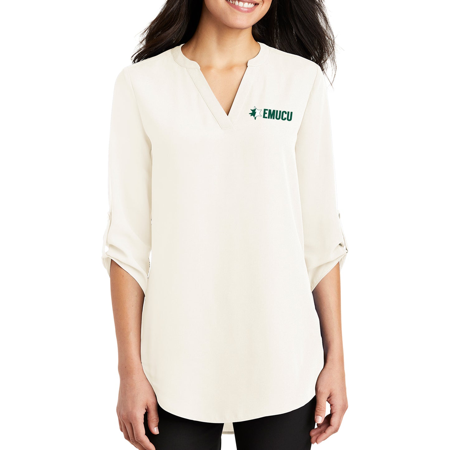 EMUCU Women's 3/4 Sleeve Tunic Blouse