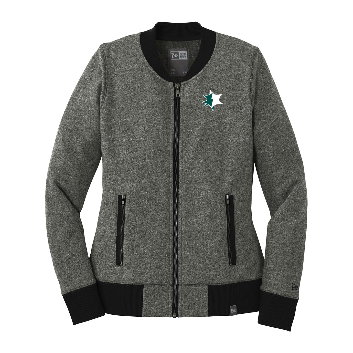 EMUCU Women's Baseball Zip - Black