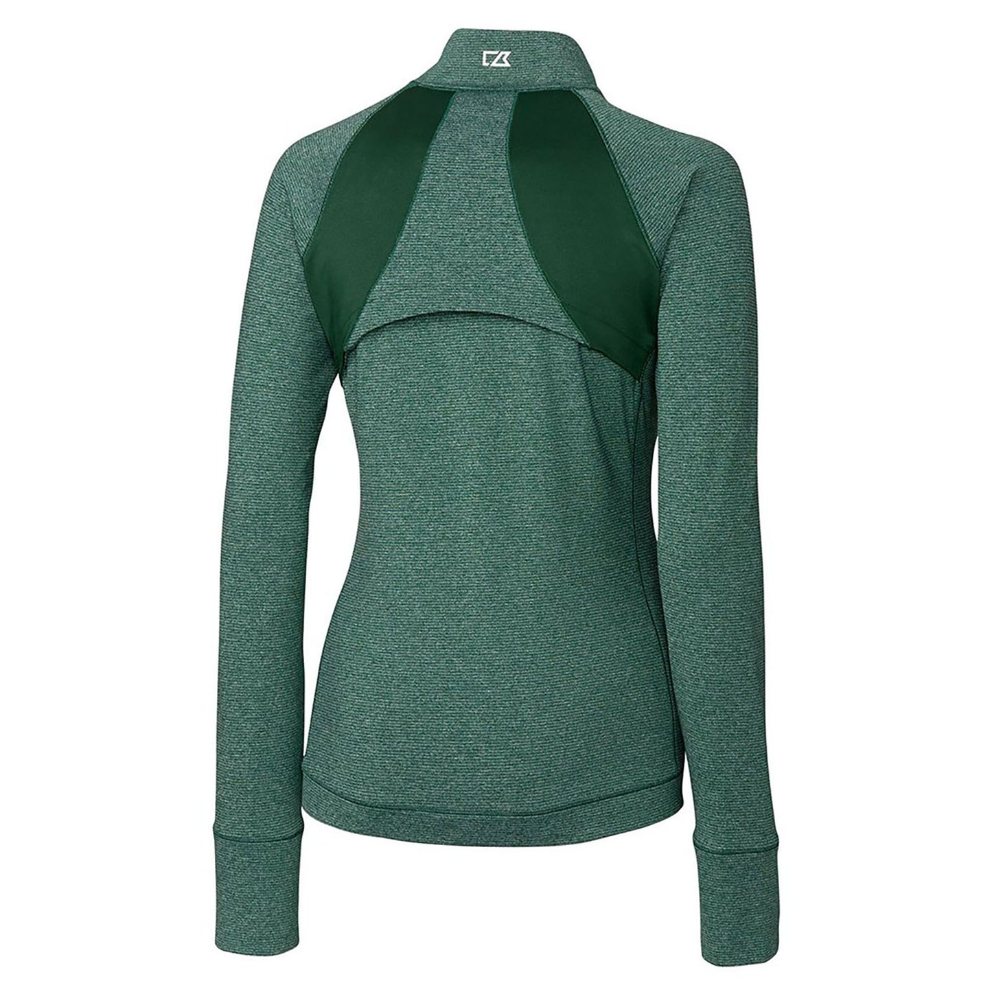 EMUCU C&B Ladies Shoreline Colorblock Full Zip - Hunter Heather