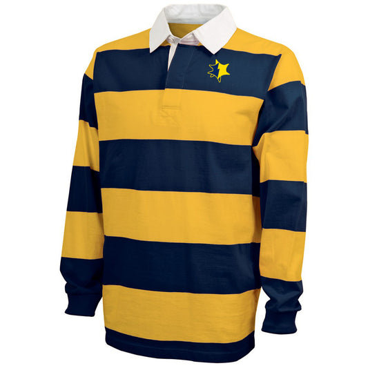 UMCU Men's Long Sleeve Polo Shirt - Navy / Gold