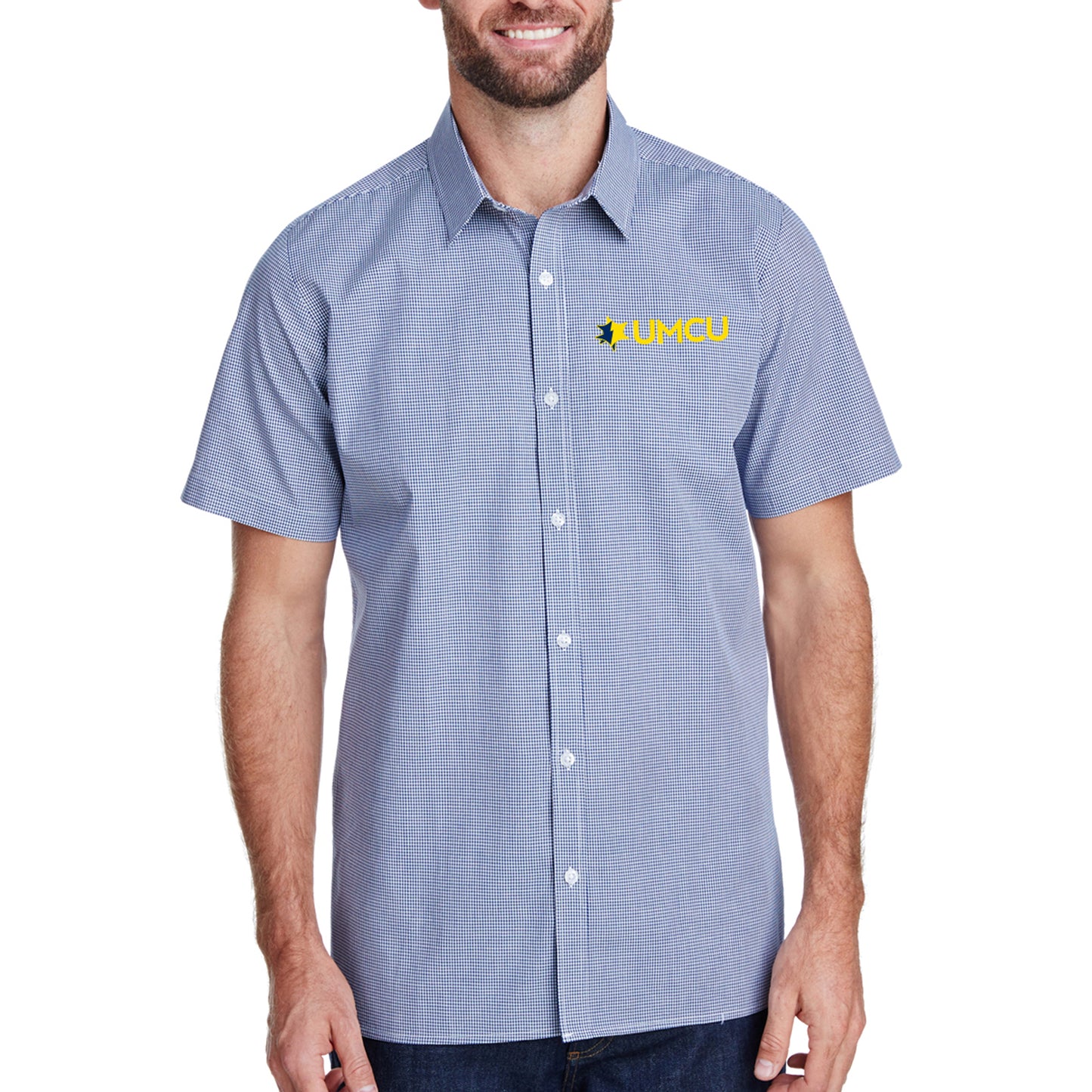 UMCU Men's Short Sleeve Dress Shirt