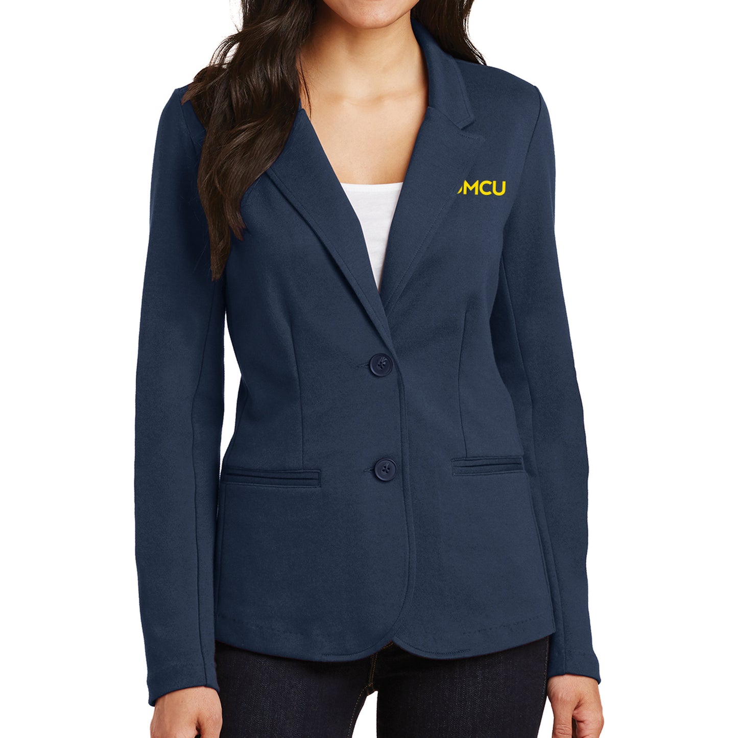 UMCU Ladies Knit Blazer - Navy