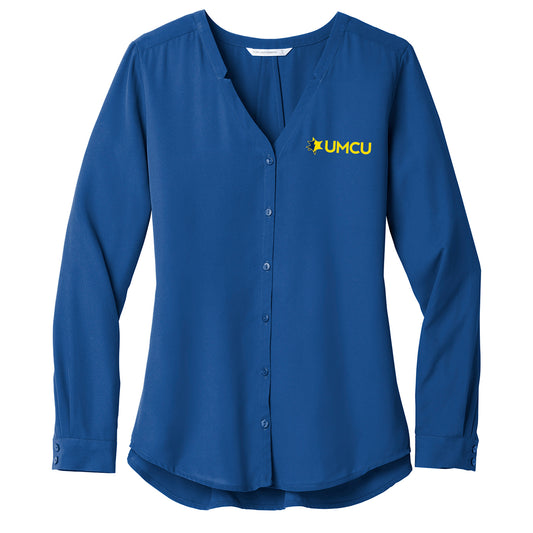 UMCU Button Front Blouse