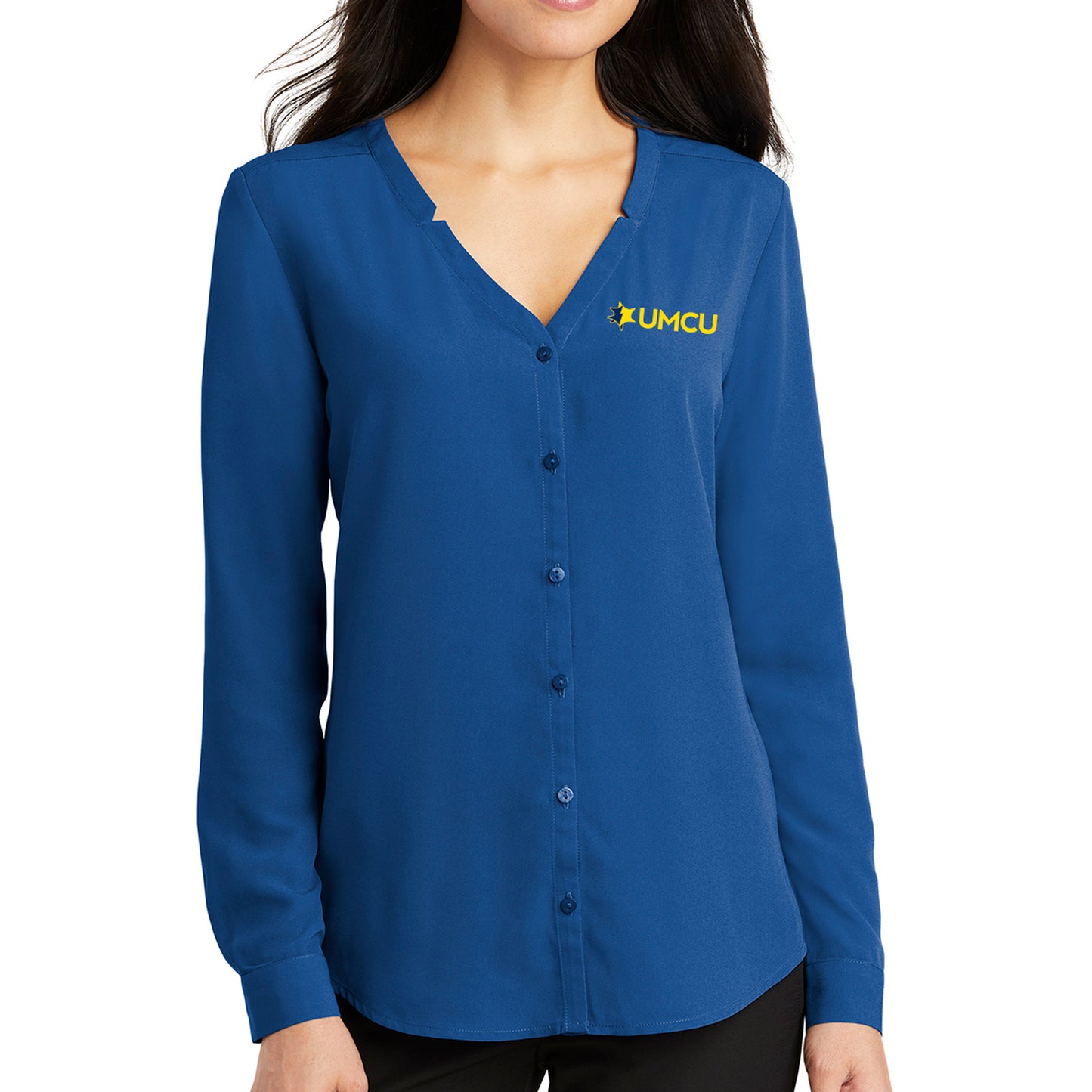 UMCU Button Front Blouse