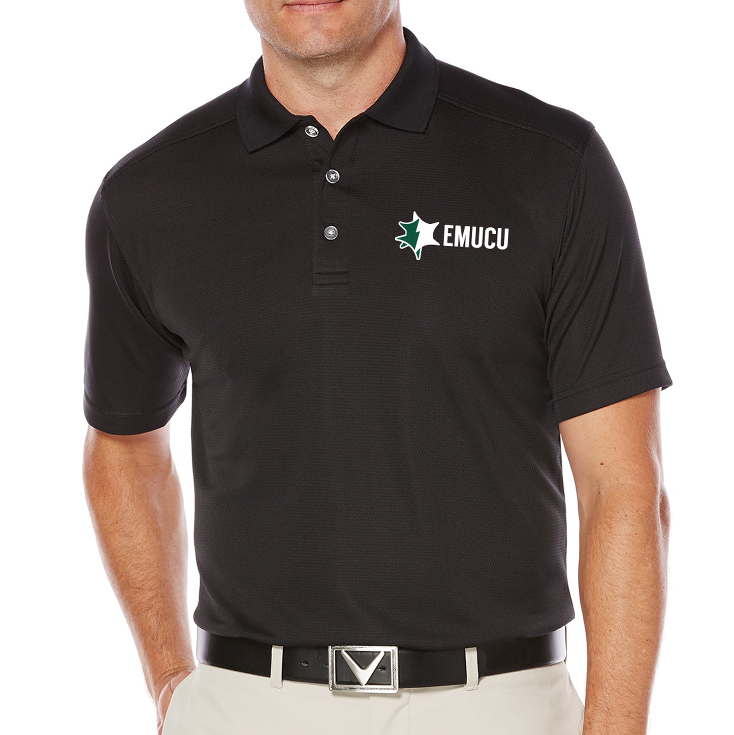 EMUCU Men's Callaway Core Performance Polo - Black