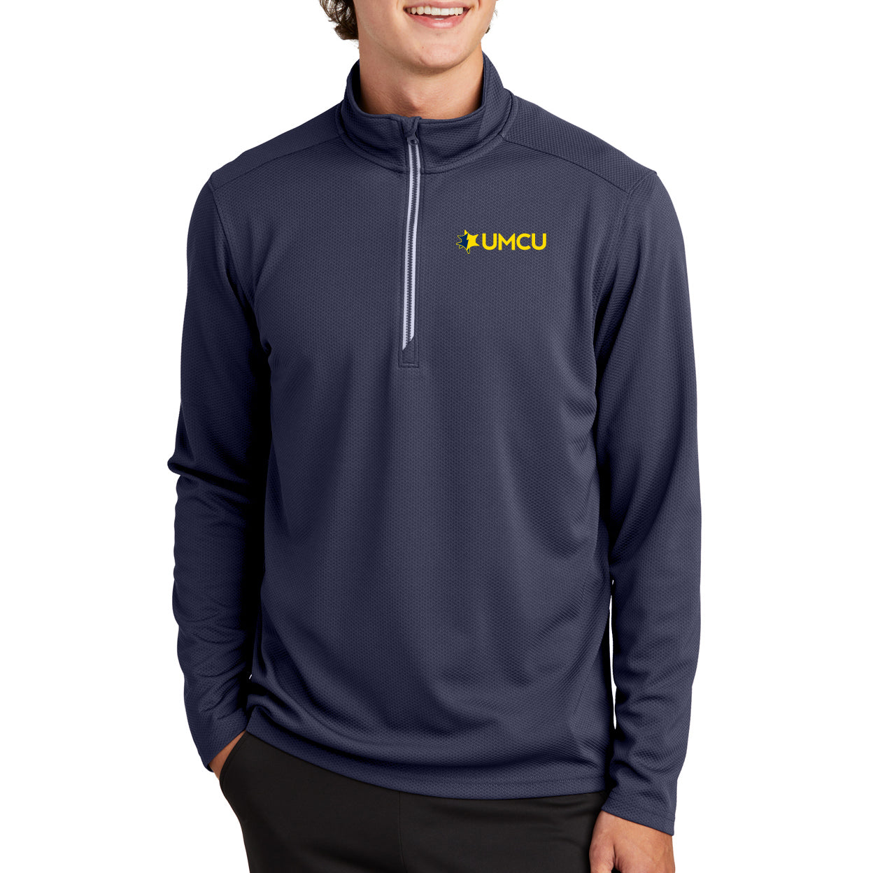UMCU Sport-Tek Sport-Wick Textured 1/4-Zip Pullover