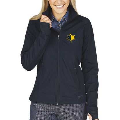 Charles River Ladies Axis Soft Shell Jacket - Navy