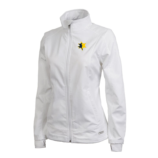 Charles River Ladies Axis Soft Shell Jacket - White