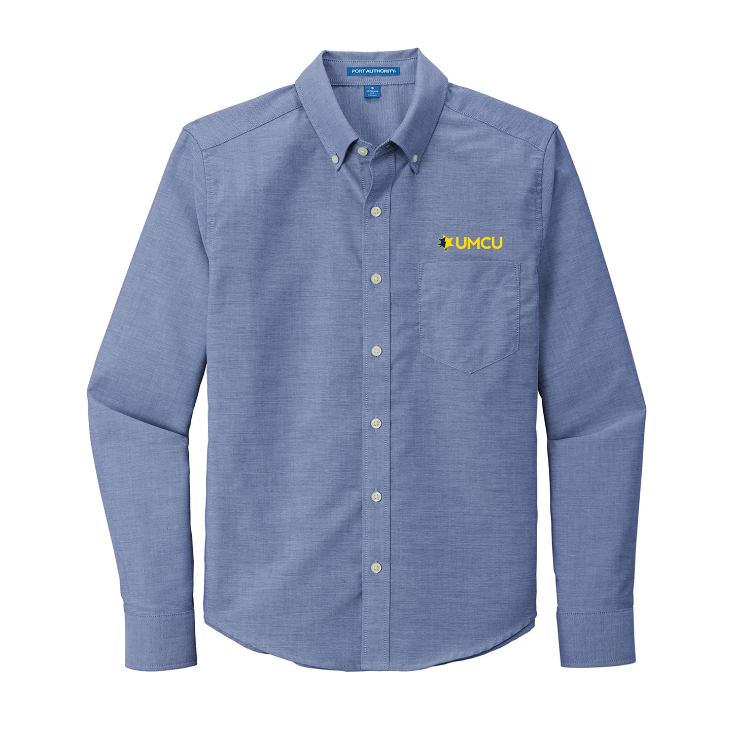UMCU Port Authority Untucked Fit SuperPro Oxford Shirt - Navy