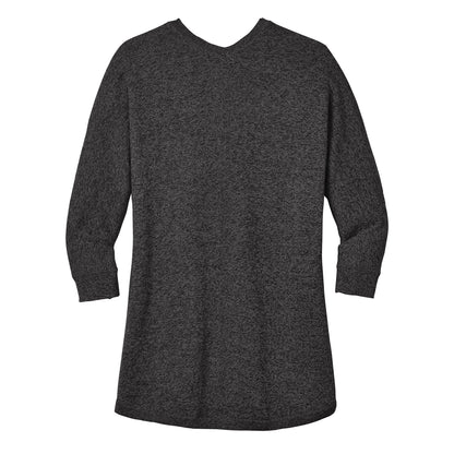 EMUCU Women's Cocoon Sweater - Black Marl